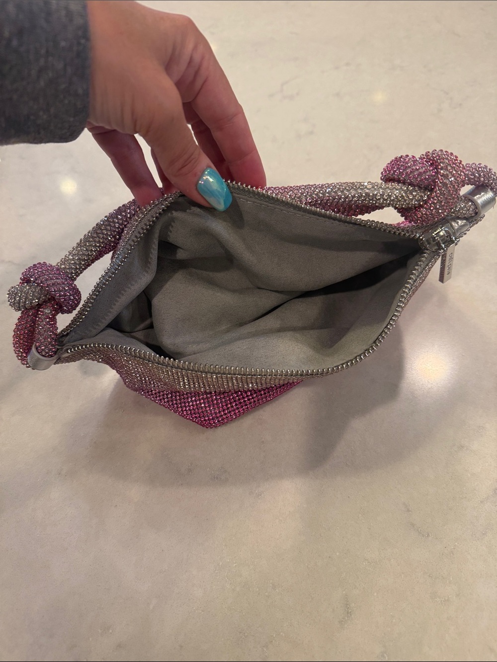 Cult Gaia Pink Ombre crystal Clutch Bag in Pink - used once- perfect!! - Picture 4 of 4